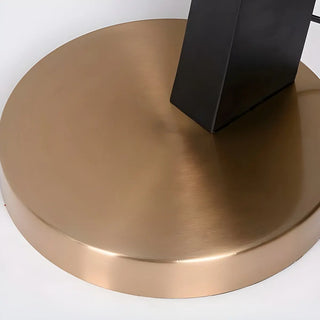 White Cylinder Shade Modern Gold Arc Floor Lamp Zawala Image - 13