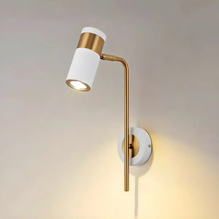Cylindrical Iron Hardwired Reading Wall Sconce Light Zawala Image - 10