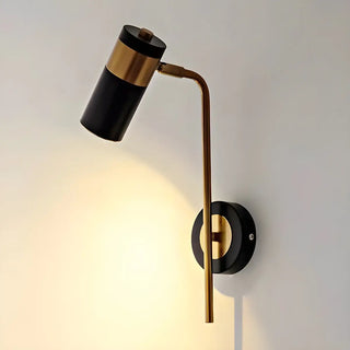 Cylindrical Iron Hardwired Reading Wall Sconce Light Zawala Image - 11