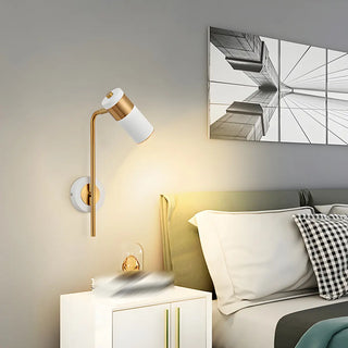 Cylindrical Iron Hardwired Reading Wall Sconce Light Zawala Image - 4