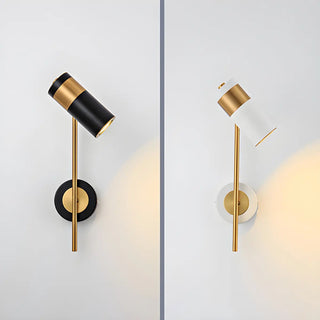 Cylindrical Iron Hardwired Reading Wall Sconce Light Zawala Image - 6