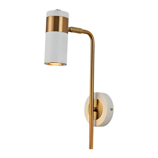 Cylindrical Iron Hardwired Reading Wall Sconce Light Zawala Image - 7