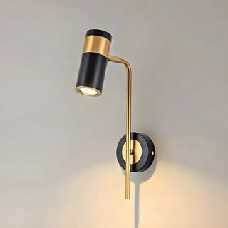 Cylindrical Iron Hardwired Reading Wall Sconce Light Zawala Image - 9