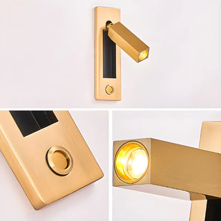 Aluminum Adjustable Rocker Switch Reading Wall Light Zawala Image - 11