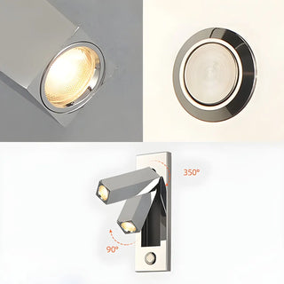 Aluminum Adjustable Rocker Switch Reading Wall Light Zawala Image - 12