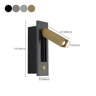 Aluminum Adjustable Rocker Switch Reading Wall Light Zawala #size