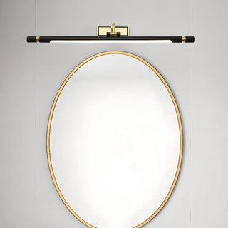 Modern Black and Gold Linear LED Vanity Light Image - 5