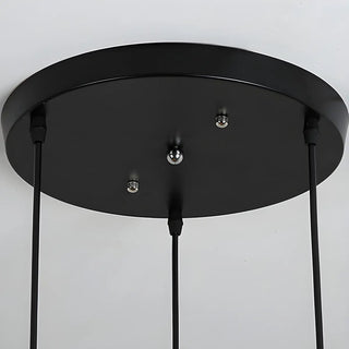 Modern Geometric Black Carved Metal Hexagonal Pendant Light Zawala Image - 5