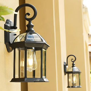Waterproof Modern Box Black Metal Outdoor Wall Lamp Zawala Image - 10