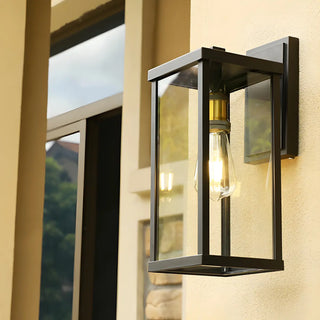 Waterproof Modern Box Black Metal Outdoor Wall Lamp Zawala Image - 6