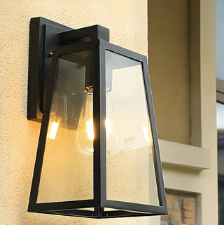 Waterproof Modern Box Black Metal Outdoor Wall Lamp Zawala Image - 8