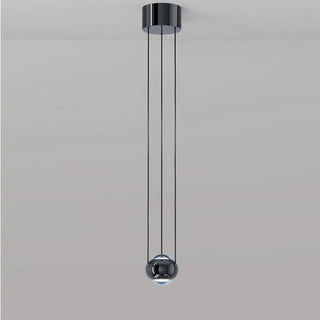 Modern Bedroom Black LED Globe Acrylic Pendant Light Zawala Image - 12