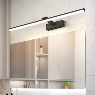 Rectangular Modern Black LED Bathroom Vanity Light Zawala Image - 1