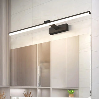 Rectangular Modern Black LED Bathroom Vanity Light Zawala Image - 3