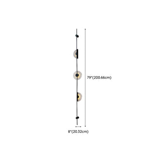 ZOWALA - Geometric Black Metal LED Wall Light Image - 11