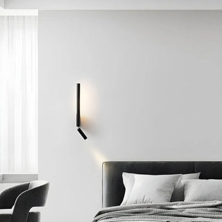 Sleek Adjustable Aluminium Linear Reading Wall Light Zawala Image - 2