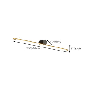 Modern Black Rectangular LED Bathroom Vanity Light  Zawala #size