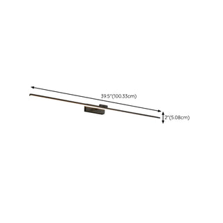 Modern Black Rectangular LED Bathroom Vanity Light  Zawala Image - 19