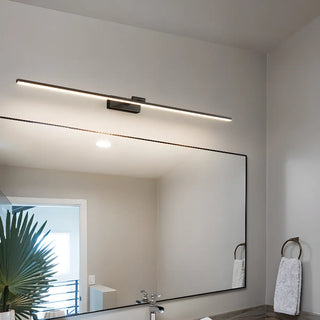 Modern Black Rectangular LED Bathroom Vanity Light  Zawala Image - 2