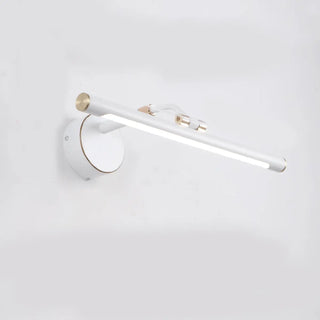 Modern Sleek Black and Gold Cylinder Vanity Light Zawala Image - 5