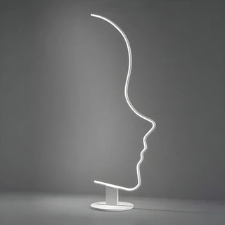 Creative Living Room Abstract Face LED Floor Lamp Zawala Image - 11