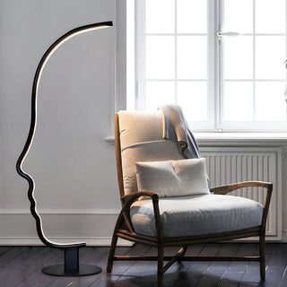 Creative Living Room Abstract Face LED Floor Lamp Zawala Image - 12