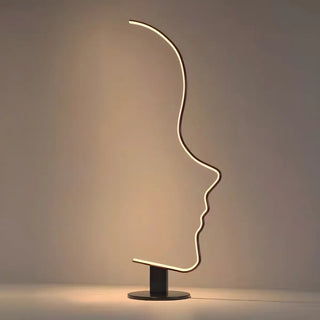 Creative Living Room Abstract Face LED Floor Lamp Zawala Image - 14