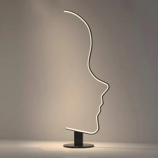 Creative Living Room Abstract Face LED Floor Lamp Zawala Image - 15