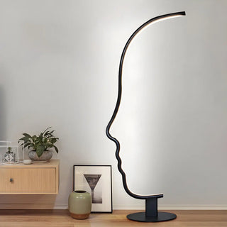 Creative Living Room Abstract Face LED Floor Lamp Zawala Image - 5