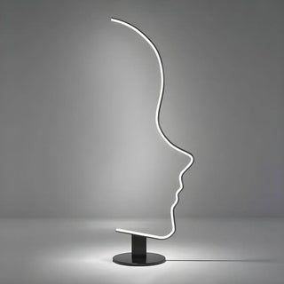 Creative Living Room Abstract Face LED Floor Lamp Zawala Image - 6