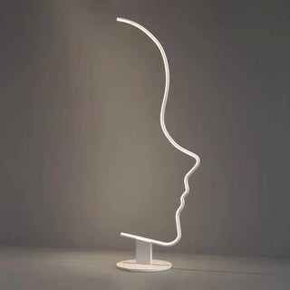 Creative Living Room Abstract Face LED Floor Lamp Zawala Image - 9