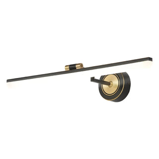 Black Modern Linear Metal LED Bathroom Vanity Light Zawala Image - 12
