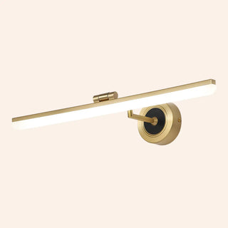 Black Modern Linear Metal LED Bathroom Vanity Light Zawala Image - 4