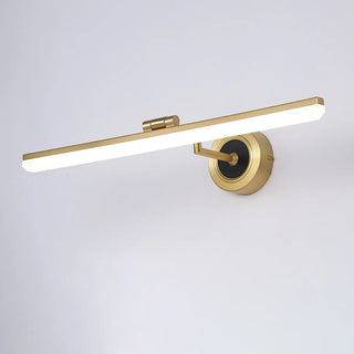 Black Modern Linear Metal LED Bathroom Vanity Light Zawala Image - 7