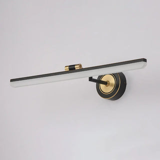 Black Modern Linear Metal LED Bathroom Vanity Light Zawala Image - 9