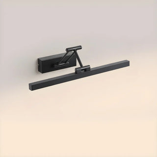 Bathroom Black Modern Linear Metal LED Vanity Light Zawala Image - 15