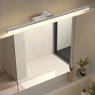 Bathroom Black Modern Linear Metal LED Vanity Light Zawala Image - 2