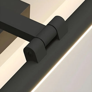 Bathroom Black Modern Linear Metal LED Vanity Light Zawala Image - 23