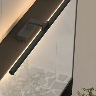 Bathroom Black Modern Linear Metal LED Vanity Light Zawala Image - 25