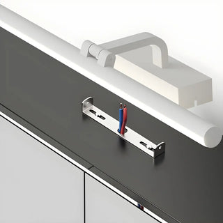 Bathroom Black Modern Linear Metal LED Vanity Light Zawala Image - 26