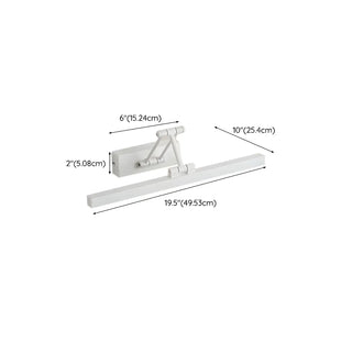 Bathroom Black Modern Linear Metal LED Vanity Light Zawala Image - 34