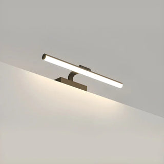 Bathroom Black Modern Linear Metal LED Vanity Light Zawala Image - 7
