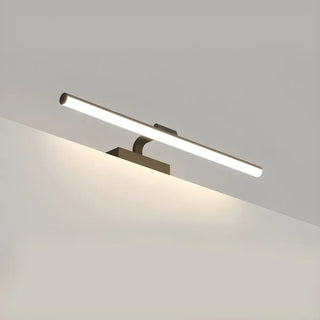 Bathroom Black Modern Linear Metal LED Vanity Light Zawala Image - 9