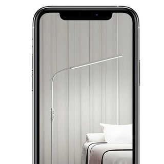 Adjustable Black Rectangular LED Floor Reading Lamp Zawala Image - 12