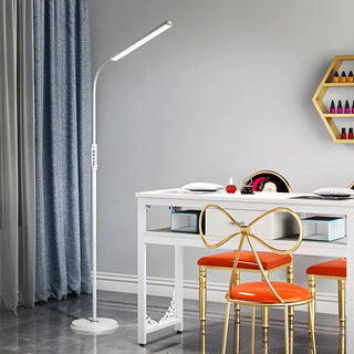 Adjustable Black Rectangular LED Floor Reading Lamp Zawala Image - 4