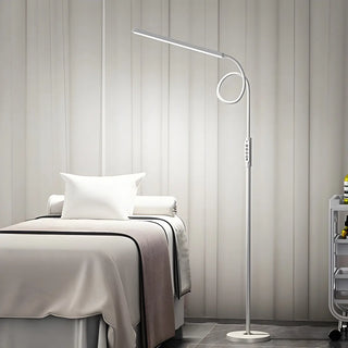 Adjustable Black Rectangular LED Floor Reading Lamp Zawala Image - 5