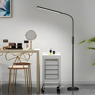 Adjustable Black Rectangular LED Floor Reading Lamp Zawala Image - 6