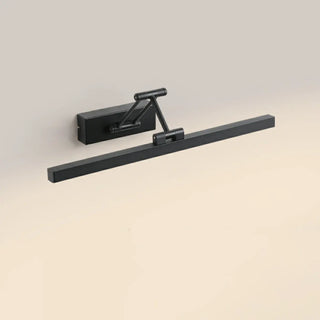 Modern Black Rectangular Integrated LED Vanity Light Zawala Image - 10