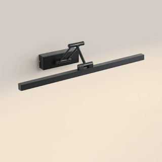 Modern Black Rectangular Integrated LED Vanity Light Zawala Image - 12