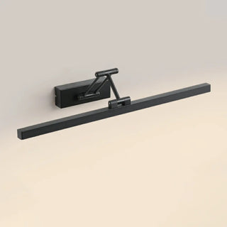 Modern Black Rectangular Integrated LED Vanity Light Zawala Image - 14